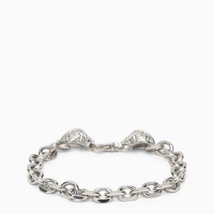 Emanuele Bicocchi Men's Silver 925 Skull Chain Bracelet
